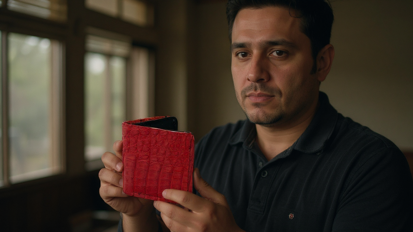 Red Scaled Caiman Wallet