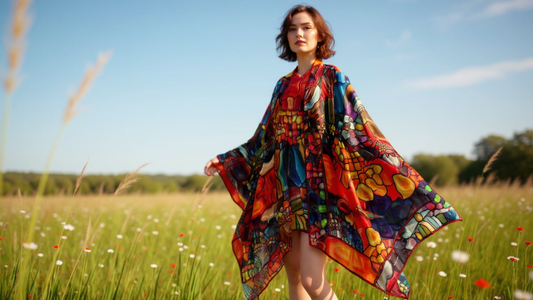 Sunset Wings Butterfly Kimono